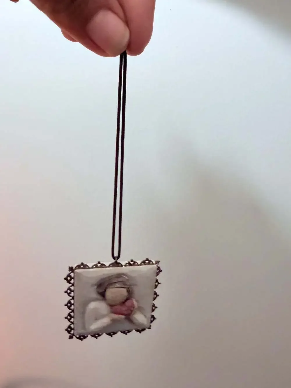 Willow Tree From The Heart Metal Edge Ornament